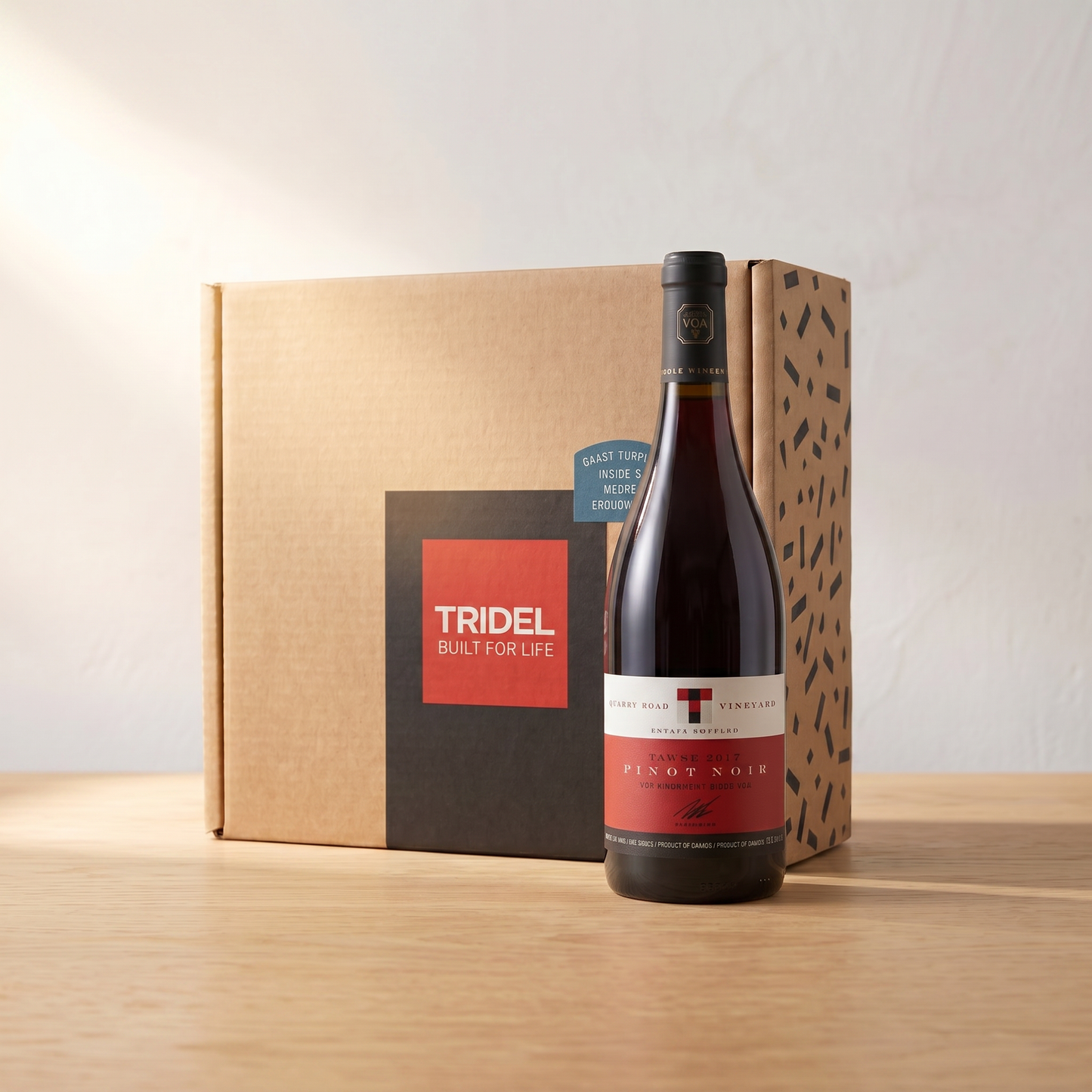 Tridel red wine gift box